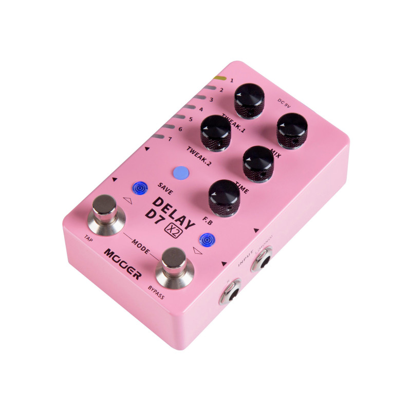 MOOER D7DELAYX2 pedale mooer d7 delay x2