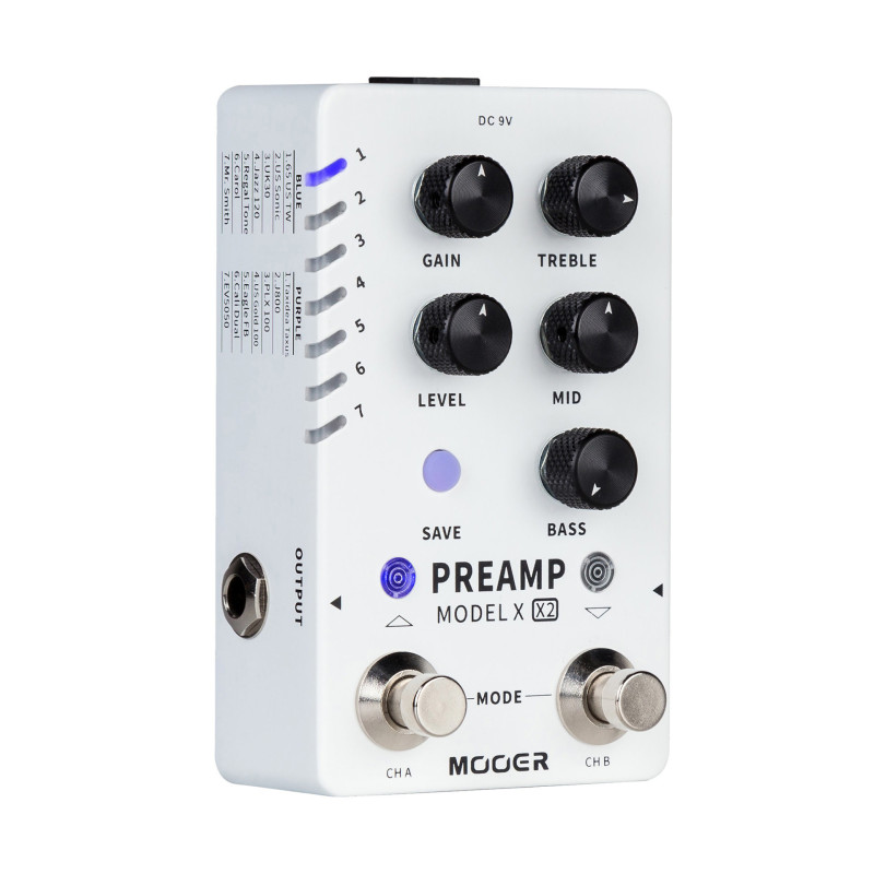 MOOER PREAMPMODELX2 pedale mooer preamp model x x2
