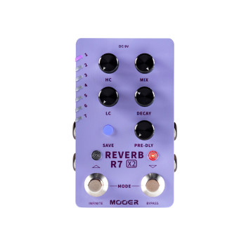 MOOER R7REVERBX2 pedale mooer r7 reverb x2