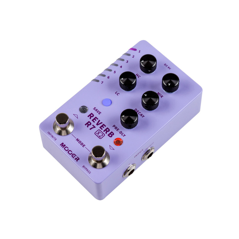 MOOER R7REVERBX2 pedale mooer r7 reverb x2