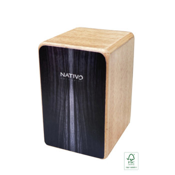 NATIVO NATI-SHK-BK mini cajon shaker panneau avant noir