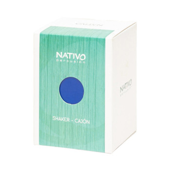 NATIVO NATI-SHK-BL mini cajon shaker panneau avant bleu