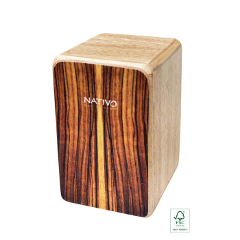 NATIVO NATI-SHK-BR mini cajon shaker panneau avant brun