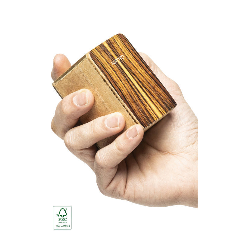 NATIVO NATI-SHK-BR mini cajon shaker panneau avant brun