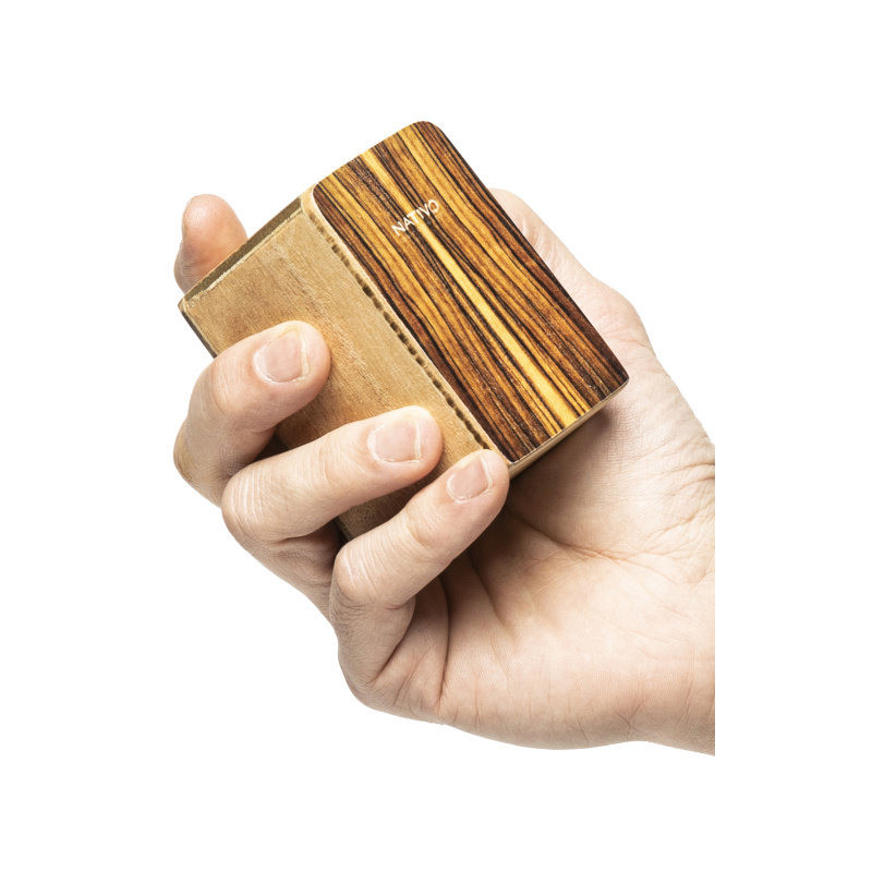 NATIVO NATI-SHK-BR mini cajon shaker panneau avant brun