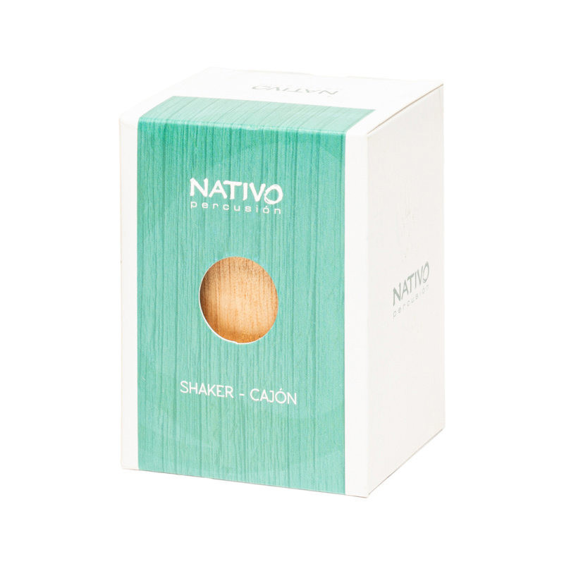 NATIVO NATI-SHK-BR mini cajon shaker panneau avant brun