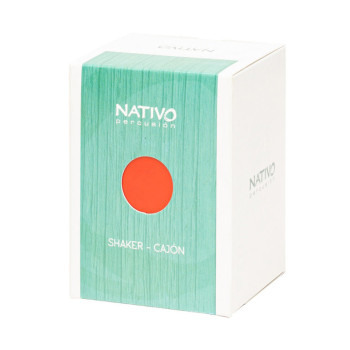 NATIVO NATI-SHK-RD mini cajon shaker panneau avant rouge