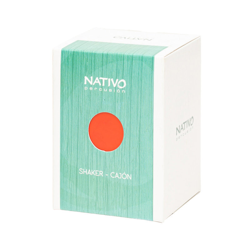 NATIVO NATI-SHK-RD mini cajon shaker panneau avant rouge