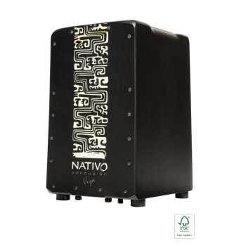 NATIVO PROPL-VEGA série pro plus cajon xl chêne classe a panneau avant vega coussin de siège eva anneau x-bass