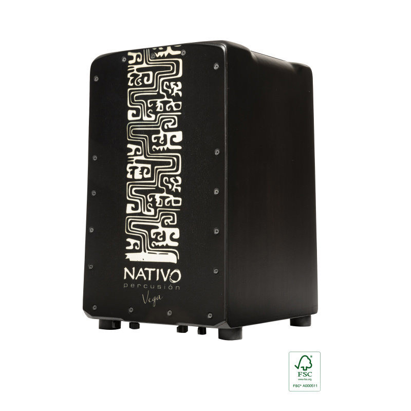 NATIVO PROPL-VEGA série pro plus cajon xl chêne classe a panneau avant vega coussin de siège eva anneau x-bass