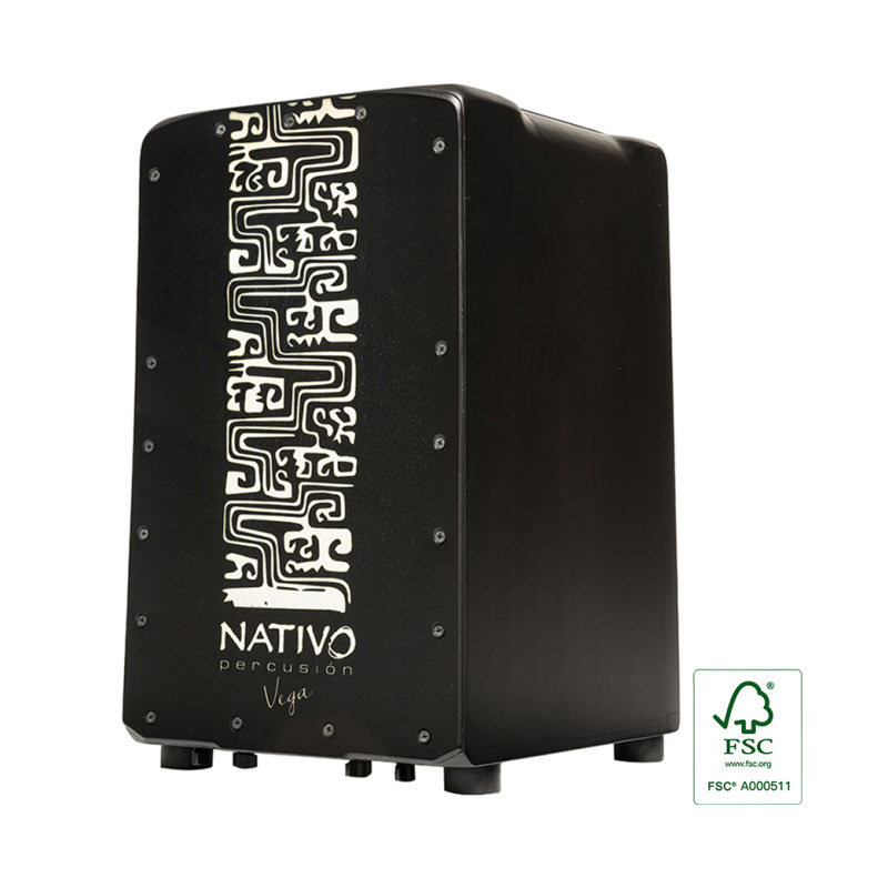 NATIVO PROPL-VEGA série pro plus cajon xl chêne classe a panneau avant vega coussin de siège eva anneau x-bass