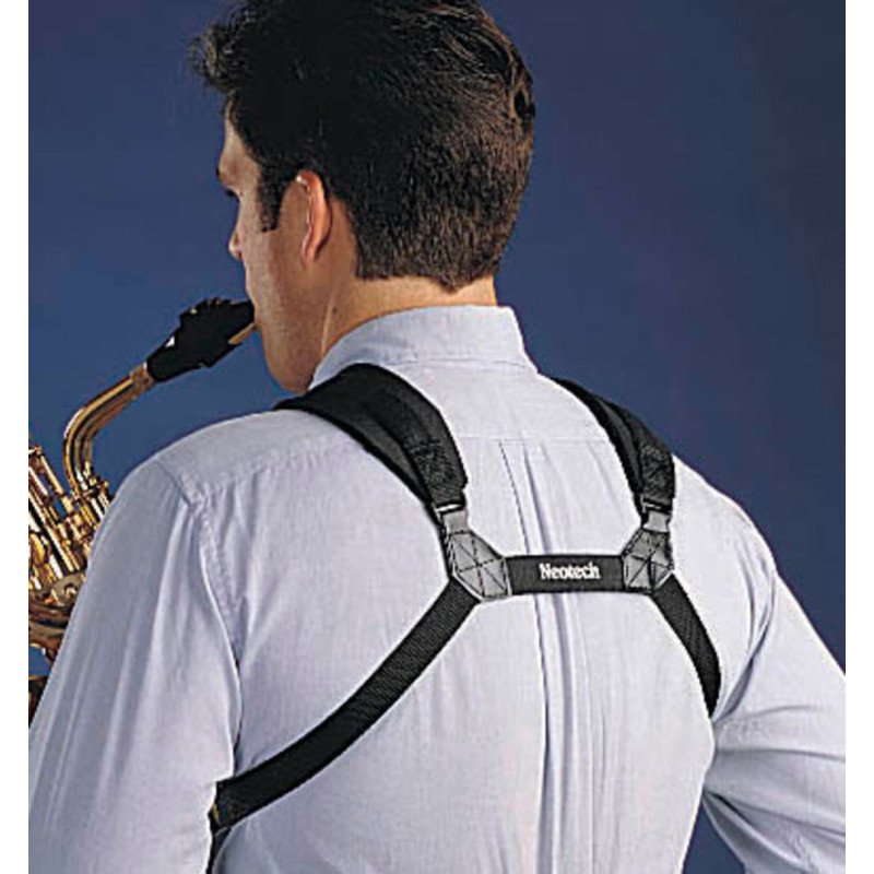 NEOTECH Courroie Saxophone Soft harness Noir Junior, longueur 21 - 31,2cm