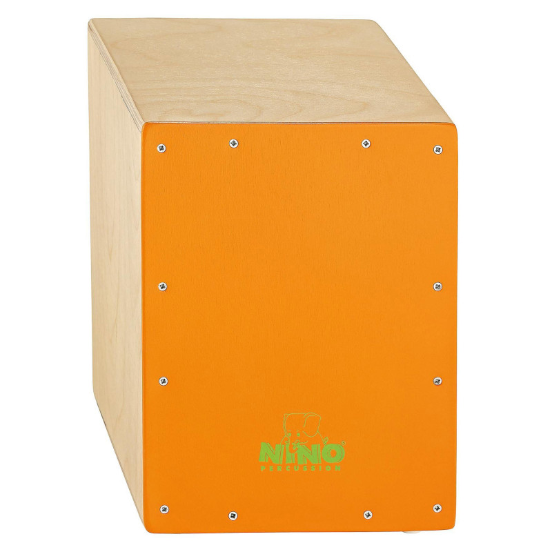 NINO NINO950OR cajon nino 13", bouleau, facade orange