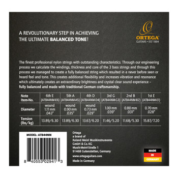 ORTEGA ATB44NM jeu cordes nylon ortega atmosphere bal m