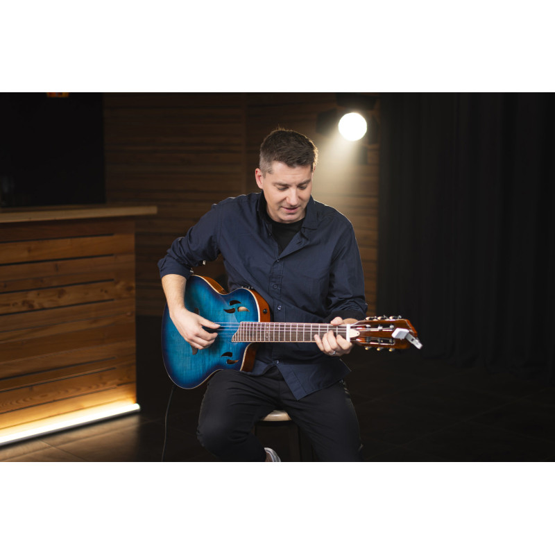 ORTEGA RTPDLX-FMA guitare ortega tourplayer deluxe ny erab