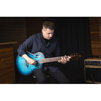 ORTEGA RTPDLX-FMA guitare ortega tourplayer deluxe ny erab