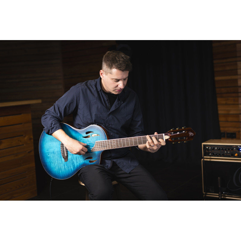 ORTEGA RTPDLX-FMA guitare ortega tourplayer deluxe ny erab