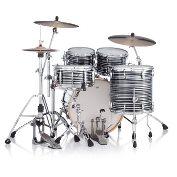 PEARL MMGC924XSPLC-855 batterie acoustique masters maple gum rock 22" gyrolock-l black oyster swirl