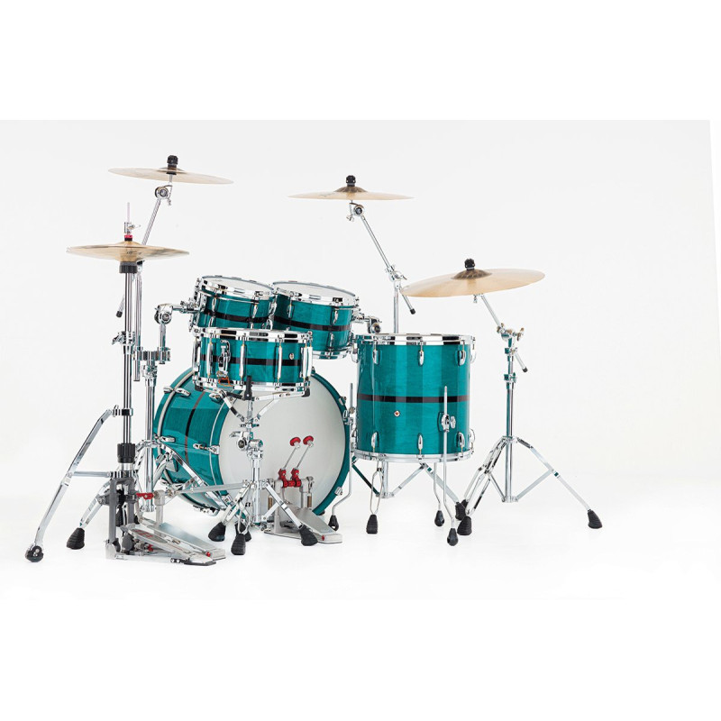 PEARL MP4C924XSPSC-850 batterie acoustique masters maple pure rock 22" optimount aqua turquoise stripe
