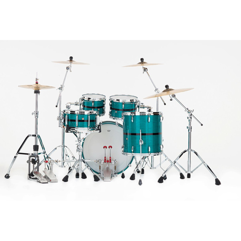 PEARL MP4C924XSPSC-850 batterie acoustique masters maple pure rock 22" optimount aqua turquoise stripe