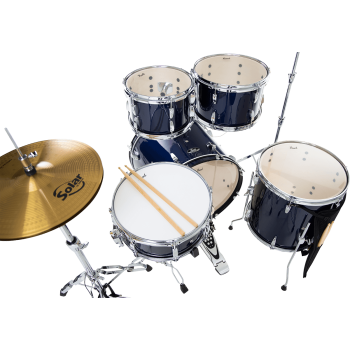 PEARL RSS505CC-743 batterie roadshow fusion 20" + pack sabian solar royal blue metallic