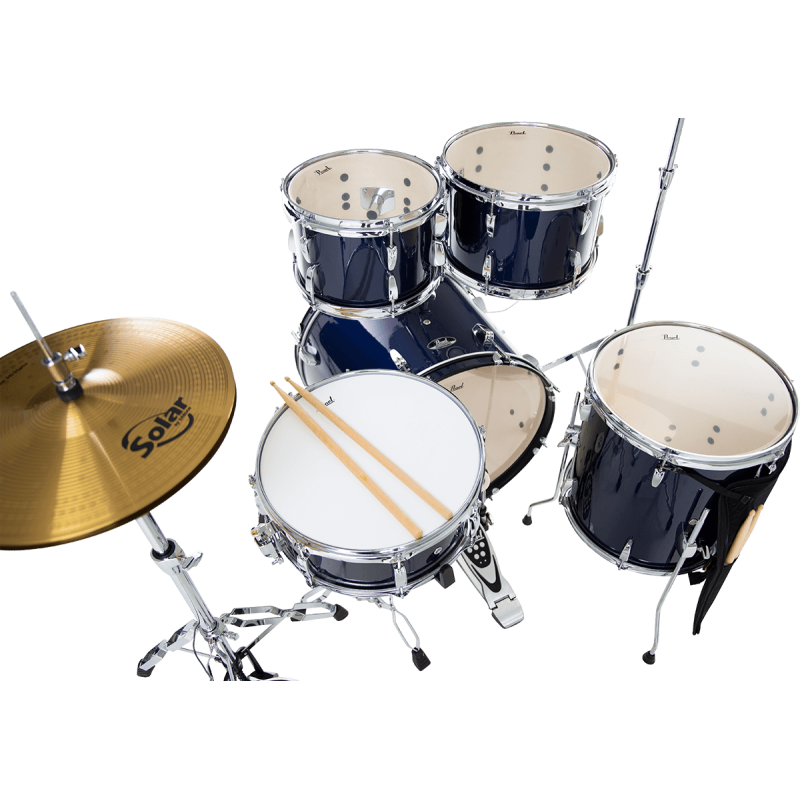 PEARL RSS505CC-743 batterie roadshow fusion 20" + pack sabian solar royal blue metallic