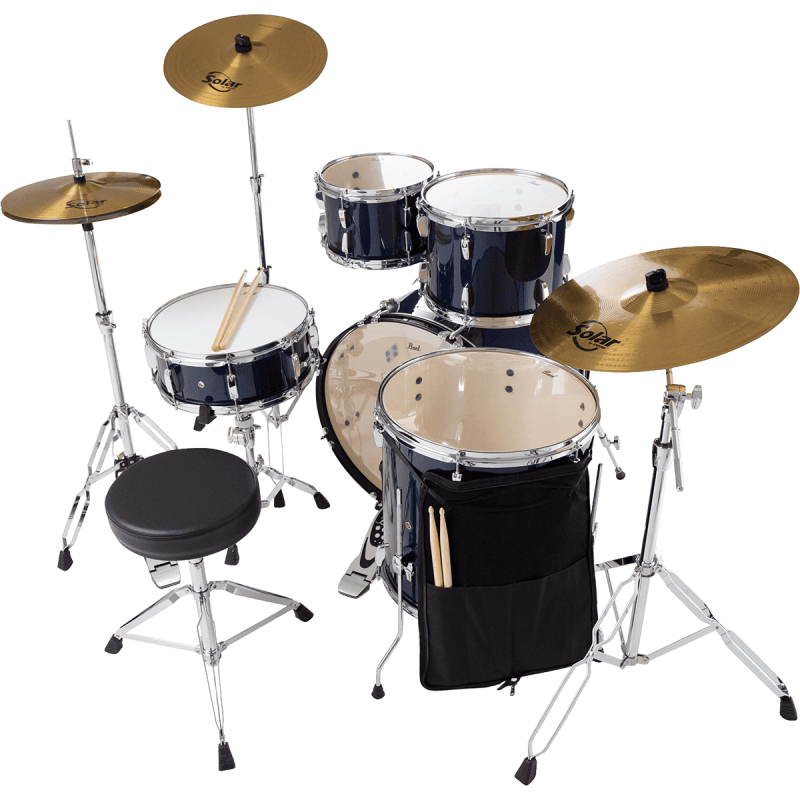 PEARL RSS525SBCC-743 batterie roadshow 5f rock 22" + b-50 + ride 20" solar royal blue metallic
