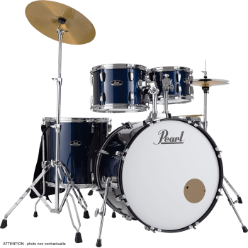 PEARL RSS525SCC-743 batterie roadshow rock 22" + pack sabian solar royal blue metallic