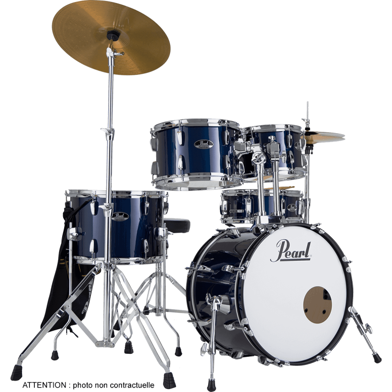 PEARL RSS585CC-743 batterie roadshow junior 18" + pack sabian solar royal blue metallic