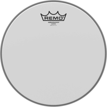 REMO BA-0110-00 peau ambassador sablée 10 pour tom/caisse claire