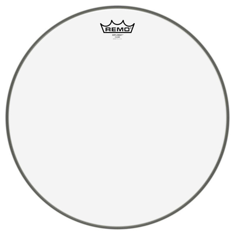 REMO BD-0316-00 peau diplomat transparente 16 pour caisse claire/ tom sur pieds