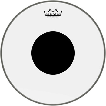 REMO CS-0314-10 peau cs transparente 14 + rond noir pour tom