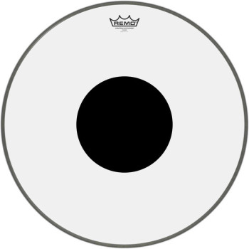 REMO CS-1320-10 peau cs transparente 20 + rond noir pour grosse caisse