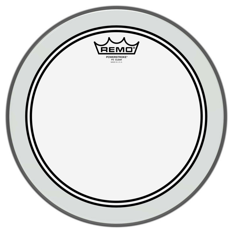 REMO P3-0312-BP peau powerstroke 3 ambassador transparente 12 pour tom/ caisse claire