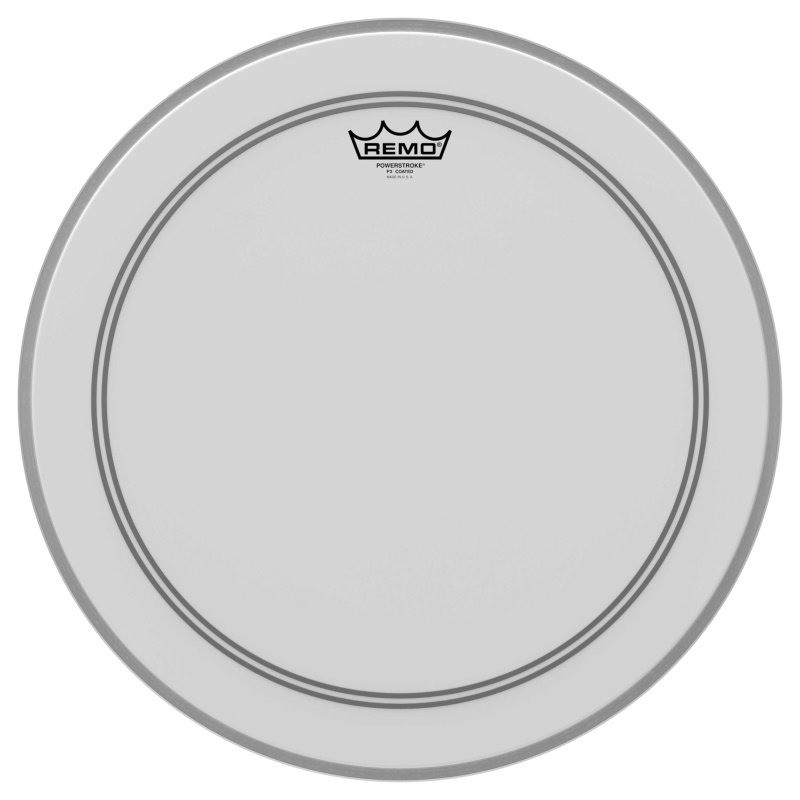 REMO P3-1118-C2 peau powerstroke 3 sablée de 18 pour grosse caisse