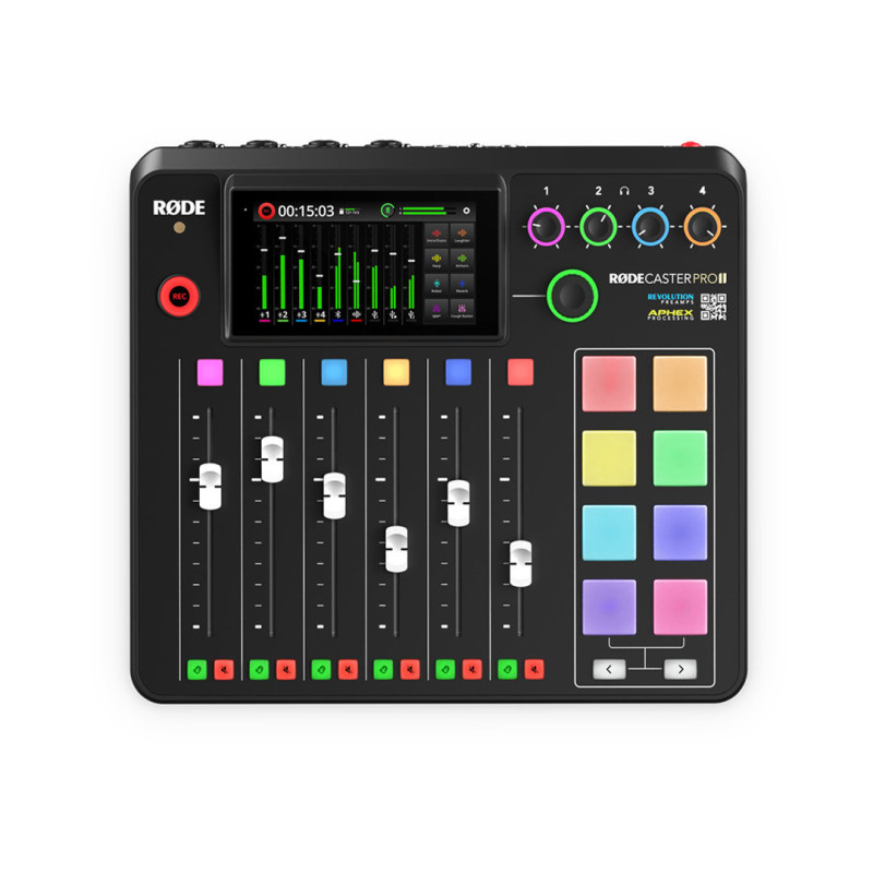 RODE CasterPro II Workstation Podcast Noir