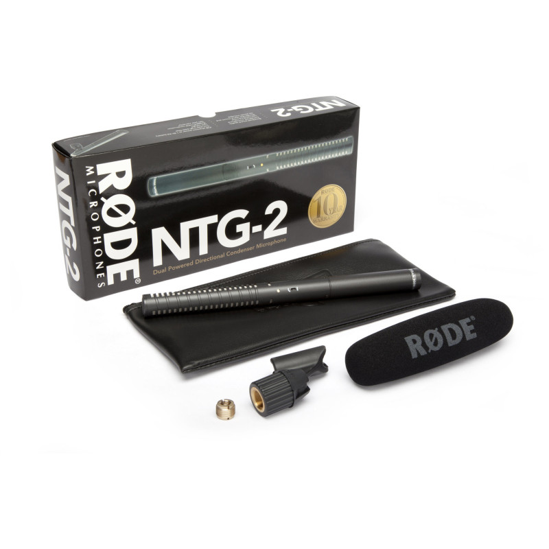 RODE NTG2 Micro canon Noir