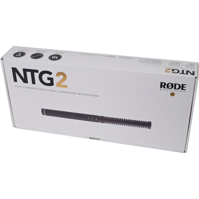 RODE NTG2 Micro canon Noir