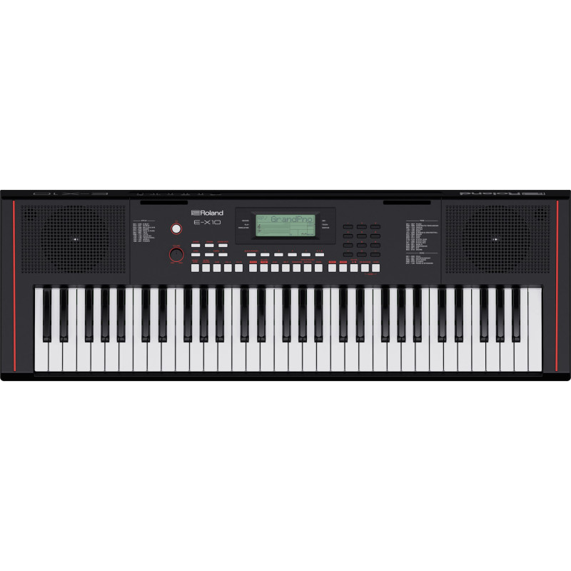 ROLAND E-X10 portable keyboard avec auto-accompaniment features and microphone input