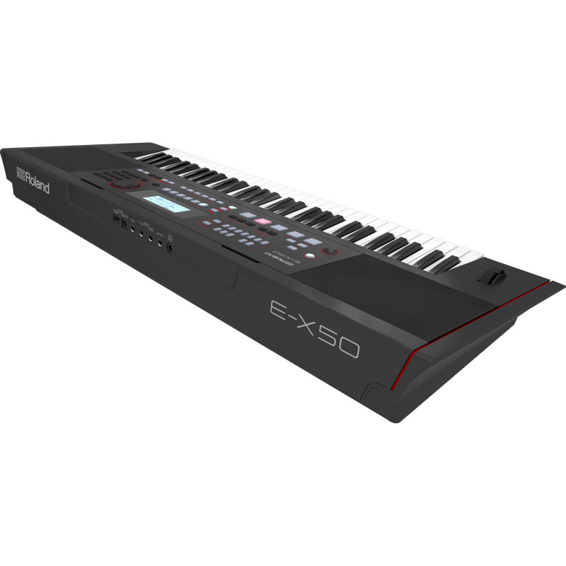ROLAND E-X50 entertainment keyboard avec professional roland sounds auto-accompaniment features & bluetooth®