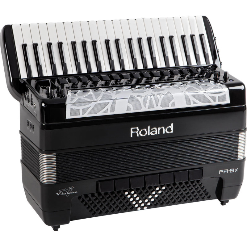 ROLAND FR-8X BK v-accordion w / dynamic bellow behaviour (black avec keys)