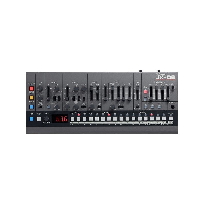 ROLAND JX-08 modern reproduction of the iconic jx-8p