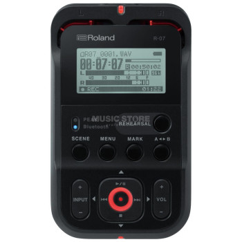 ROLAND R-07 (BK) ultra portable avec wireless listening and remote control (blk)