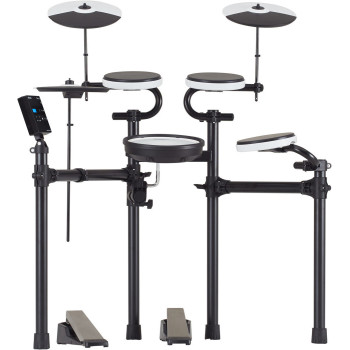 ROLAND TD-02KV compact entry-level drum kit avec bluetooth compatibility a mesh snare and wider versatile drum stand