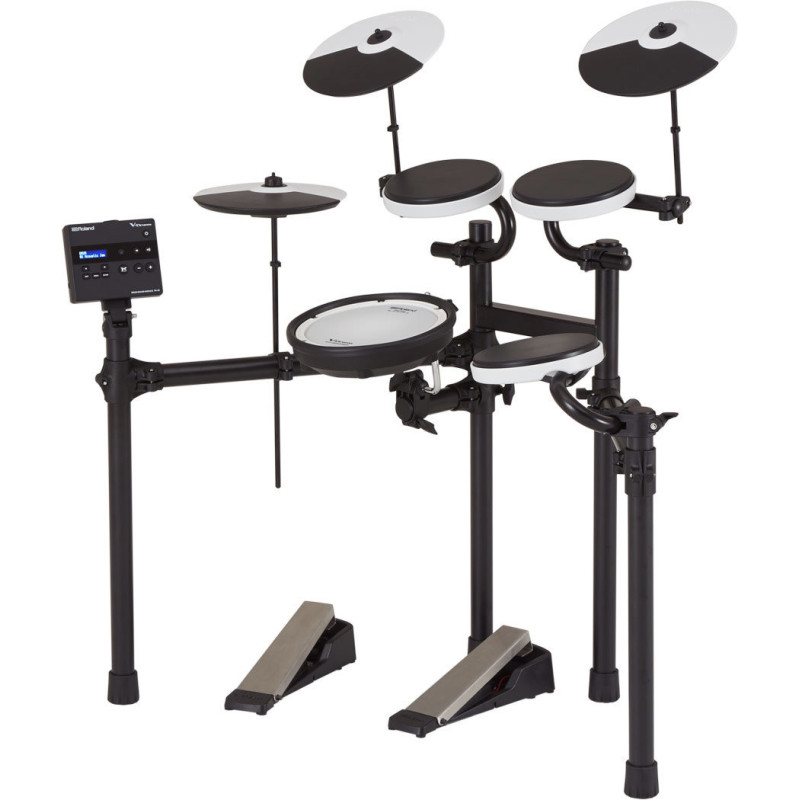 ROLAND TD-02KV compact entry-level drum kit avec bluetooth compatibility a mesh snare and wider versatile drum stand