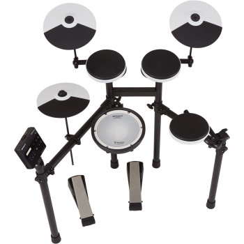 ROLAND TD-02KV compact entry-level drum kit avec bluetooth compatibility a mesh snare and wider versatile drum stand