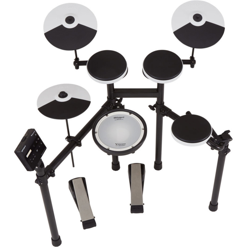 ROLAND TD-02KV compact entry-level drum kit avec bluetooth compatibility a mesh snare and wider versatile drum stand