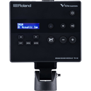 ROLAND TD-02KV compact entry-level drum kit avec bluetooth compatibility a mesh snare and wider versatile drum stand