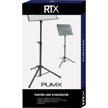 RTX PUMX pupitre d'orchestre - noir