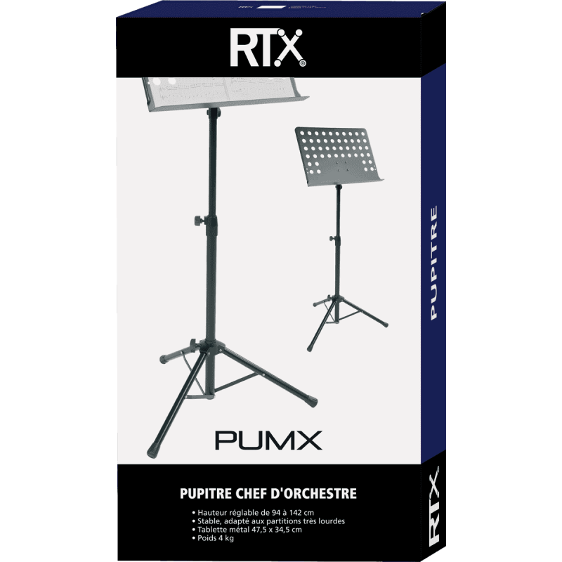 RTX PUMX pupitre d'orchestre - noir
